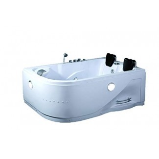  SDI Factory Direct - Bañera de hidromasaje con hidromasaje para 2 personas, interior, para hidromasaje SPA (052A blanco) con Bluetooth 