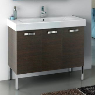 Mueble bajo lavabo de 40 pulgadas con fregadero empotrado - Contemporáneo ...