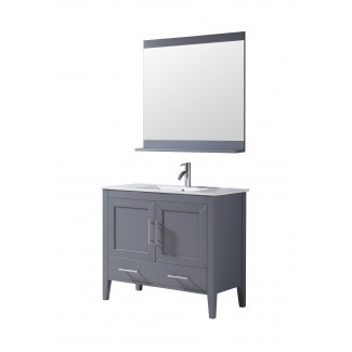 Cuarzo 40 pulgadas vanidad gris | AK Trading Home Options