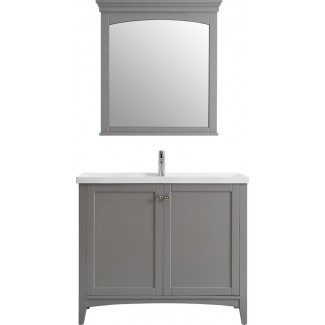 Juego de tocador de baño individual Maegan de 40 "con espejo