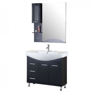 Juego de tocador con baño individual Dublin de 40 "con espejo