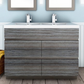 Juego de tocador de baño doble Boardwalk de 48 "