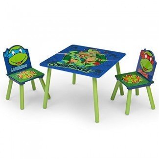 Juego de mesa y silla para niños Delta, tortugas ninjas mutantes adolescentes de Nickelodeon 