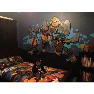  Mural de dormitorio Teenage Mutant Ninja Turtle. Work in ... 