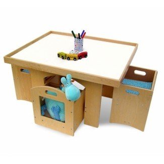  Mesa con almacenamiento y silla para un niño pequeño | DesignCorner 