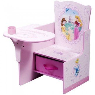  Disney - Princess Escritorio y silla con compartimiento de almacenamiento: niño pequeño 