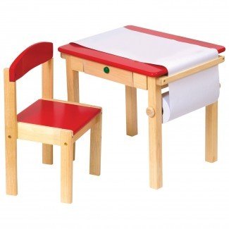  Juego de mesa y silla Kidkraft Farmhouse - Escritorio para niños pequeños y 