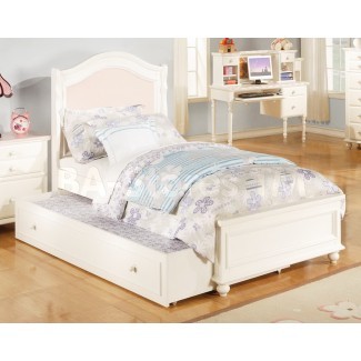 Dormitorio: linda cama nido blanca para una adolescente inspiradora .. 