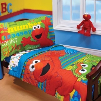  ABC 123 Juego de ropa de cama para niños pequeños de 4 piezas 