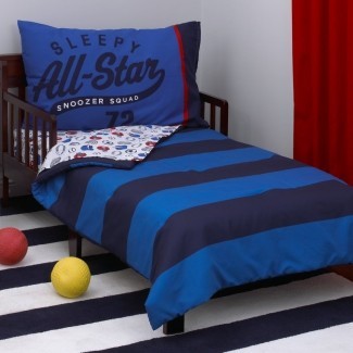  Juego de cama para niños All Star de 4 piezas 