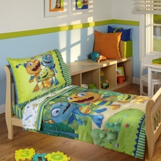 Henry Hugglemonster Juego de cama para niños pequeños de 4 piezas