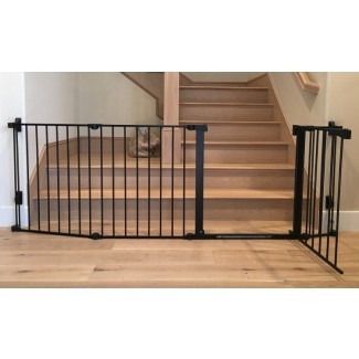 Puerta de escalera para niños pequeños de seguridad extra ancha. El | Baby Safe