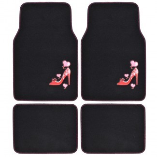  Alfombrillas personalizadas para alfombras, 4 accesorios para automóviles de PC para niñas 