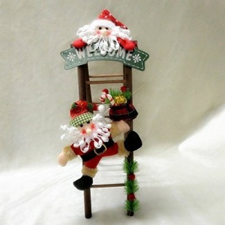  Katoot @ Large Santa Claus Snowman Subiendo escalera O adornos Regalo de vacaciones Colgante de árbol de juguete para niños Decoración navideña para el favor de la fiesta en casa 