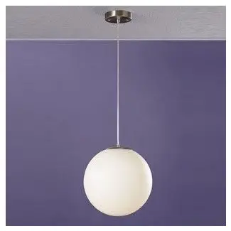  Lámpara de techo colgante de bola blanca luminosa Injuicy Lighting Loft Droplight de vidrio para Cafe Bar Club (20CM) 