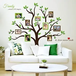  Timber Artbox Large Family Tree Photo Frames Wall Decal - Lo más destacado de su hogar 