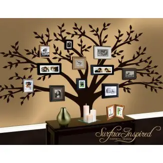  Etiqueta de la pared Family Tree Decal de SurfaceInspired en Etsy 
