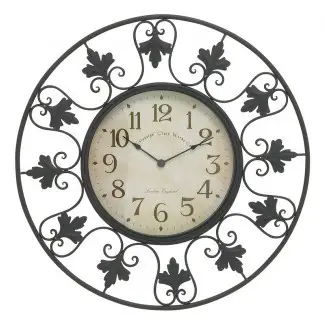  Reloj de pared decorativo exterior de gran tamaño Secaucus 23 "