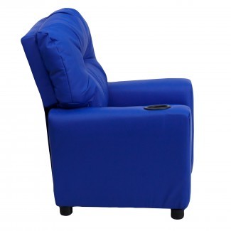  Flash Furniture Sillón reclinable moderno de cuero para niños con ... 