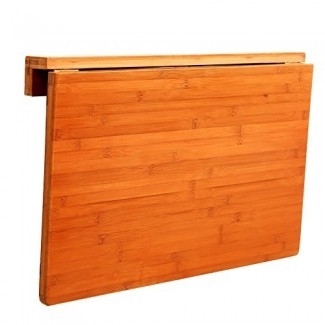  Mesa plegable de pared YXX- Lavandería de madera maciza Cocina Comedor Escritorio Pequeño Escritorio de madera de hoja abatible montado en la pared con una carga máxima de 50 kg y solo 7 cm después del plegado 