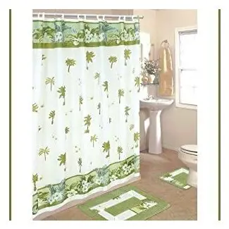  Amazon.com: Juego de baño Palm Tree de 15 piezas: 2 alfombras / tapetes ... 