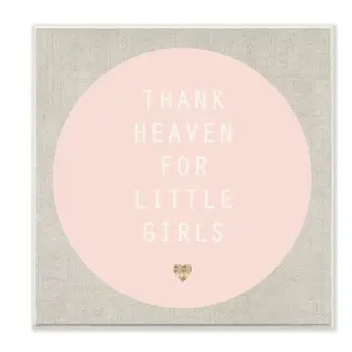  Gracias a Dios por las placas de pared rosa y marrón claro de Little Girls 
