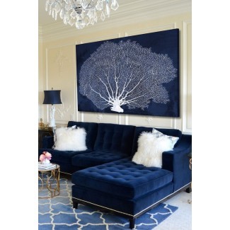  Muebles: diseño de sofá de terciopelo azul de moda para inspirar ... 
