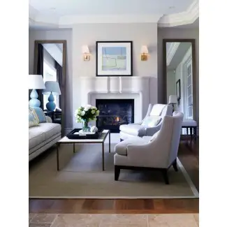  Ideas hermosas para decorar una sala de estar con espejos de piso 
