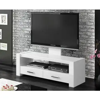  Monaco White Gloss TV Stands | Muebles de TV modernos 