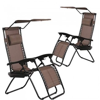  BestMassage 2 PCS Zero Gravity Chair Lounge Sillas de patio con dosel portavasos [19659079] BestMassage 2 PCS Zero Gravity Chair Lounge Sillas de patio con portavasos Canopy </div>
</p></div>
<div class=