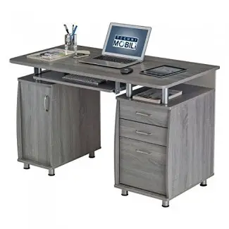  Techni Mobili Complete Workstation Computer Desk con cajones de almacenamiento 