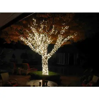  Luces de árbol al aire libre luces de cadena solares al aire libre para árboles ... 
