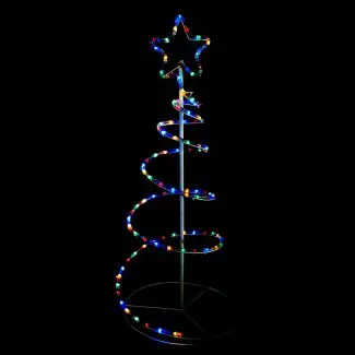  6M LED de luz solar multicolor Árbol de Navidad en espiral ... 