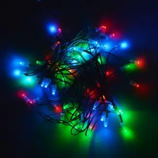  60 LED Luces de hadas solares Cadena de fiesta de Navidad al aire libre ... 