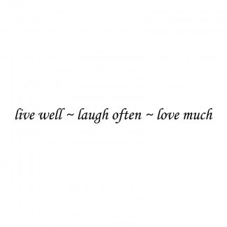  Live Well - Ríete a menudo - Love Much Wall Decal 