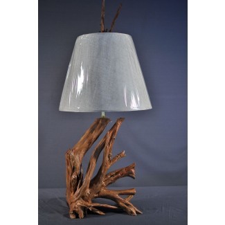  Lámpara de mesa de madera flotante hecha a mano por Driftwood Decor ... 