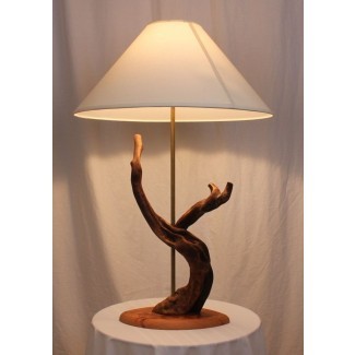  Lámpara de mesa de madera flotante hecha a mano por Driftwood & Cactus ... 