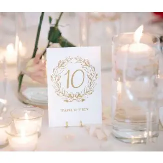  Gold Easel Table Number Holders | Bodas Tradesy 