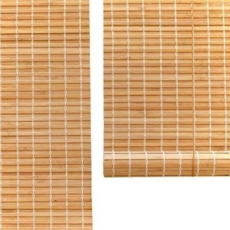  Persianas enrollables con filtro de luz de bambú natural, cortinas enrollables con cortina solar 90%, persianas de privacidad, personalizables 