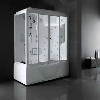  Combo de bañera de ducha de vapor de lujo - Ideas de bañera 