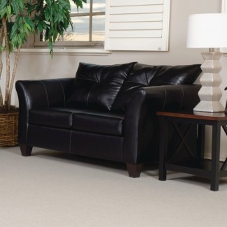  Russo Bonded Leather Loveseat 