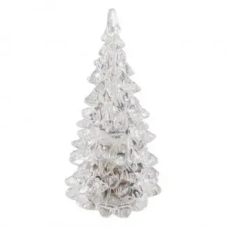  Luz de noche de decoración de árbol de Navidad LED de cristal helado ... 