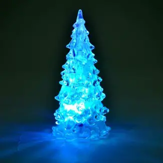  Icy Crystal LED Decoración del árbol de Navidad Luz de la noche ... 