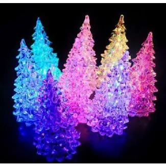  Cambio de color del colorido árbol de Navidad LED Light Night ... 
