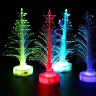  Mini Christmas Tree Mutil Color Changing LED Light Navidad ... 