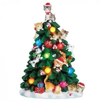  Figura de Árbol de Navidad con Gato con Cambio de Color ... 