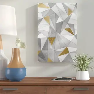  Impresión de arte gráfico 'Triangular Wall' 