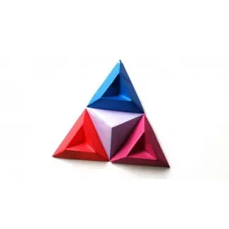  Arte de pared: arte de pared de triángulo 3D (# 12 de 20 fotos) 