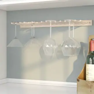  Estante de copa de vino montado en la pared 