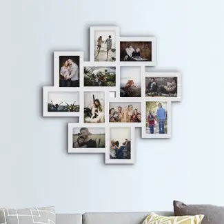  Haymond Gallery Style Wall Hanging 12 tomas de fotos de apertura marco de imagen 